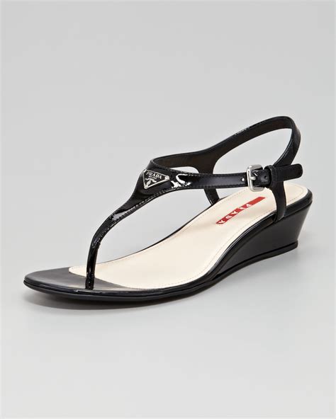 prada demi wedge sandal|prada platform wedge sandals.